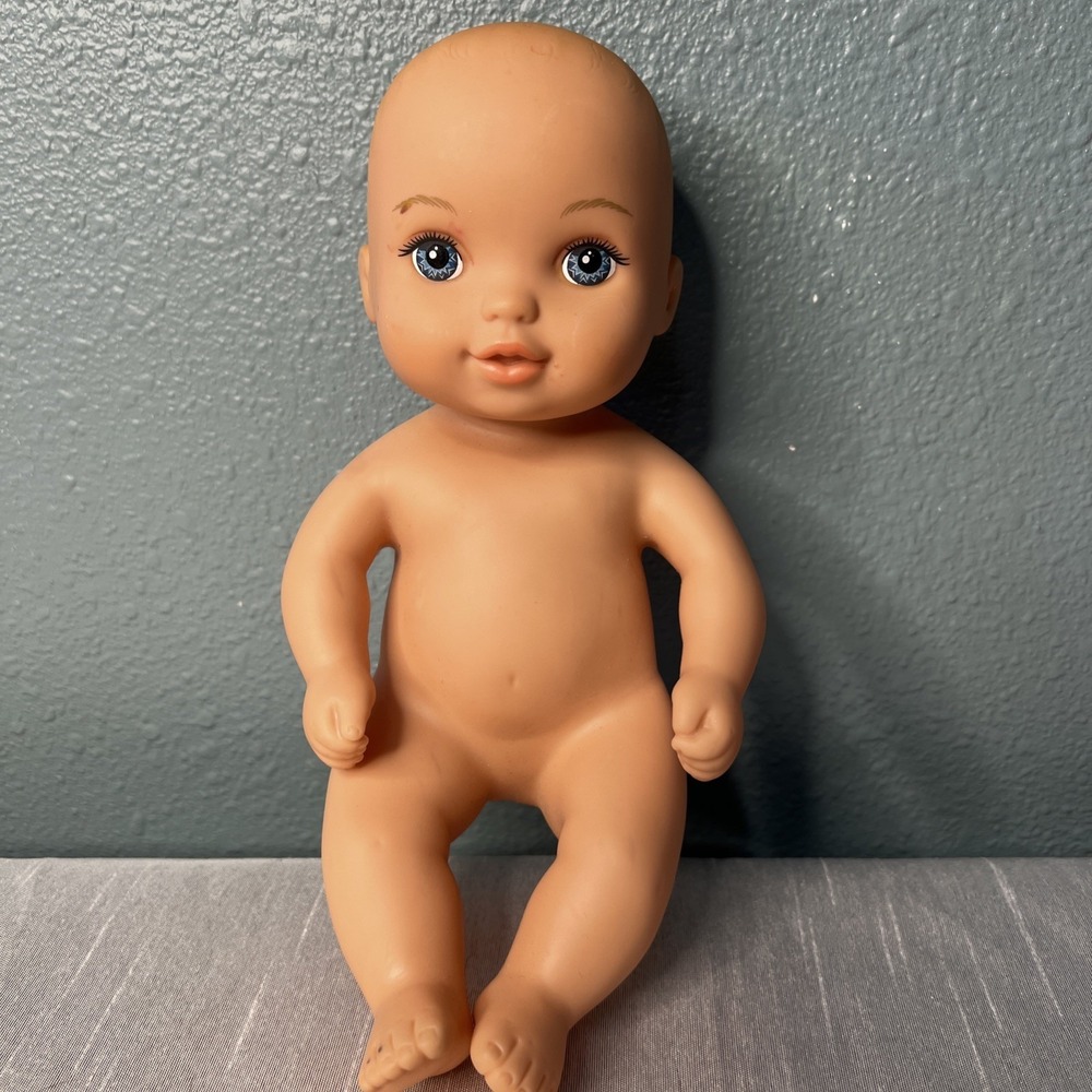 2016 Lauer Toys Water Babies Brown Hair & Blue Eyes Doll 9"